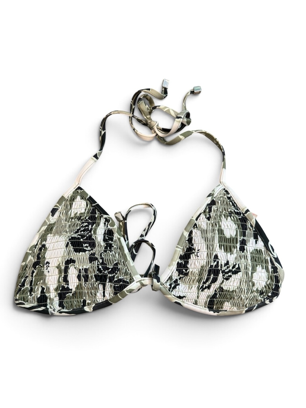 Victoria’s Secret | EUC Smocked Camouflage Triangle String Bikini